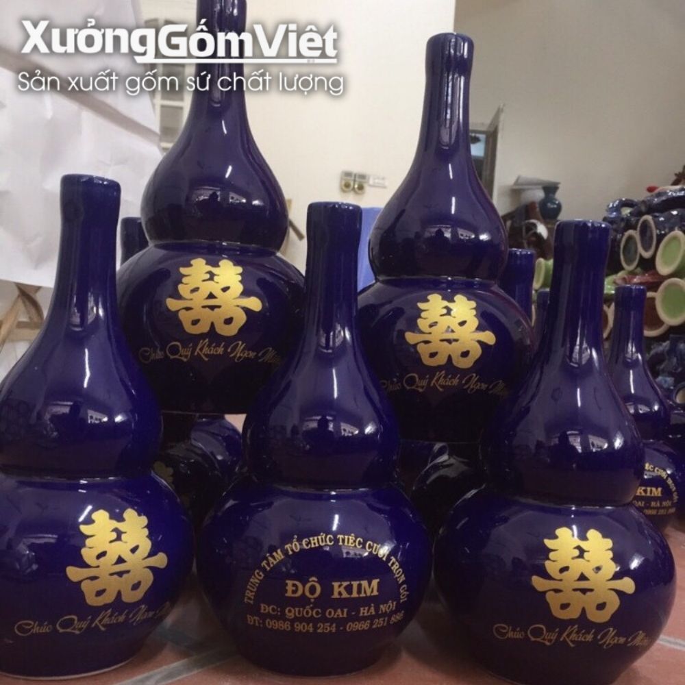 Nậm rượu, chai rượu in logo