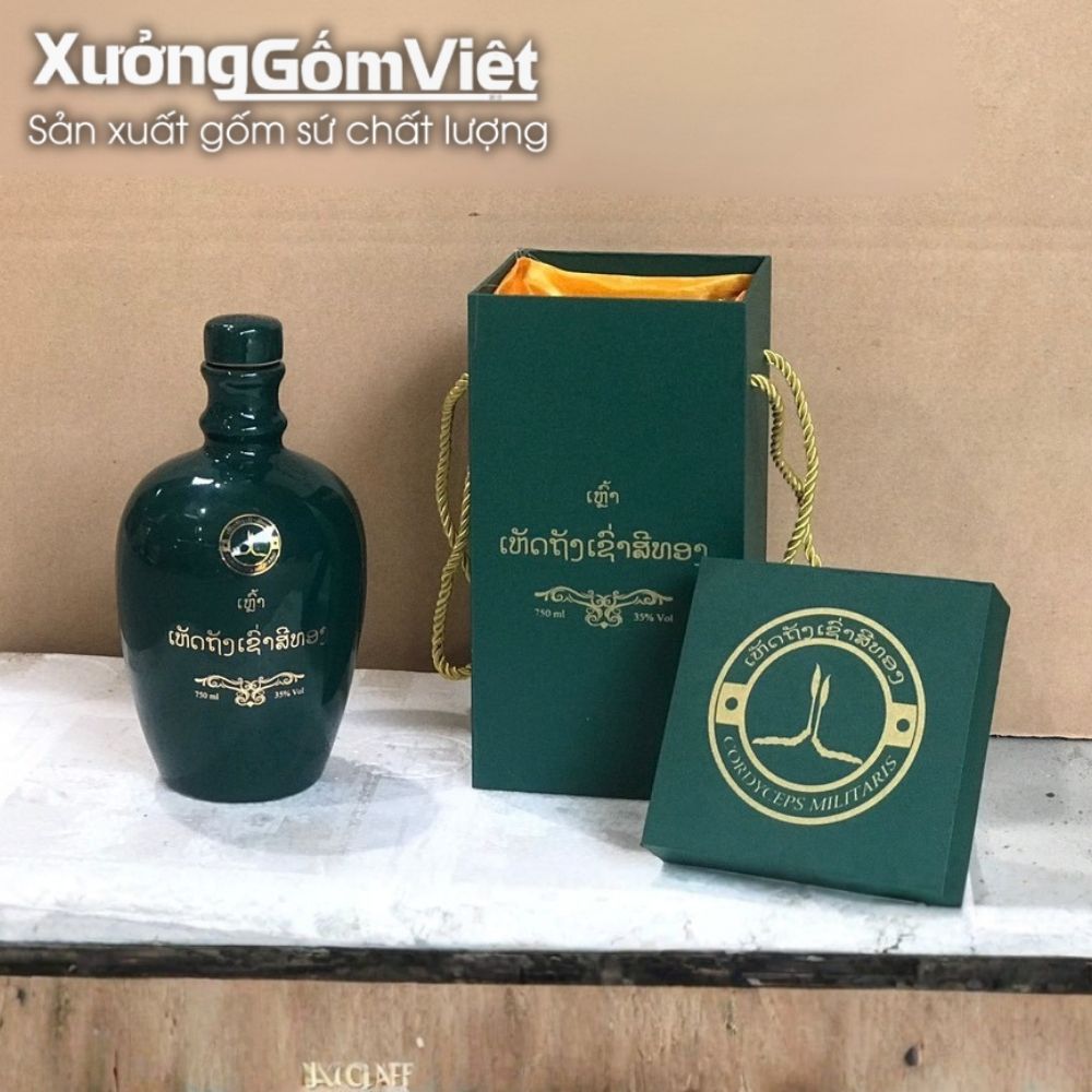 Nậm rượu, chai rượu in logo