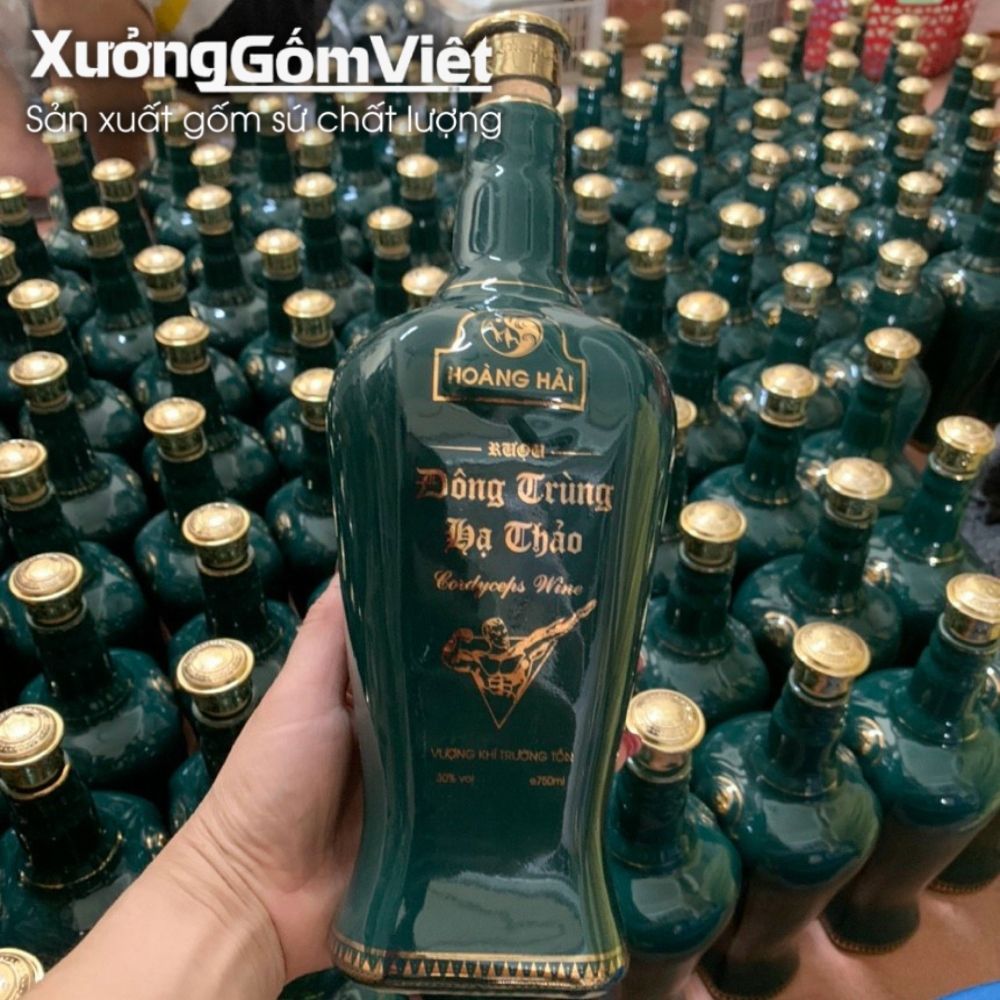 Nậm rượu, chai rượu in logo