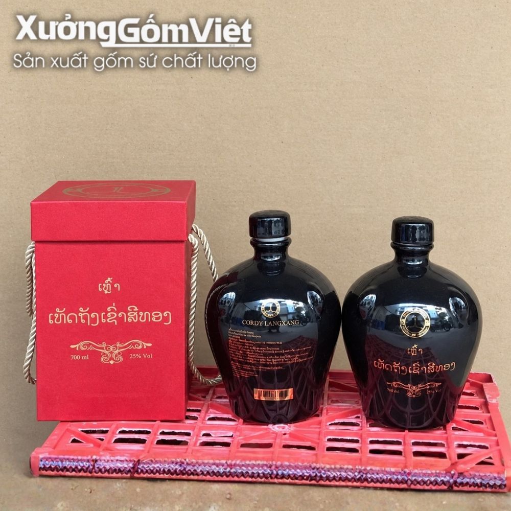 Nậm rượu, chai rượu in logo