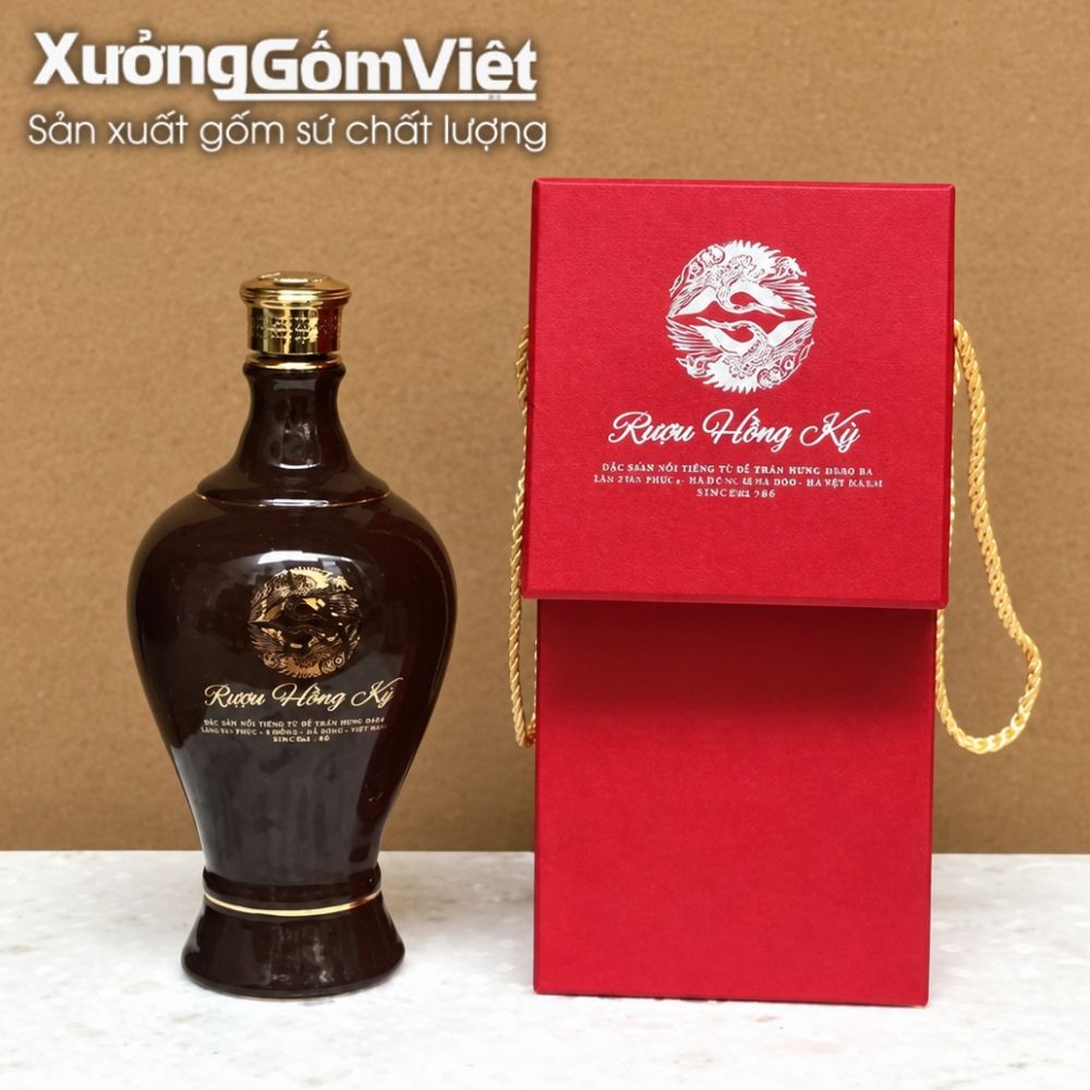 Nậm rượu, chai rượu in logo