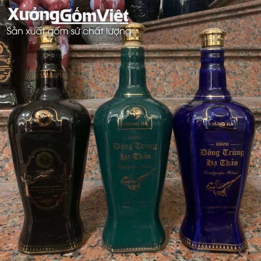 Nậm rượu, chai rượu in logo