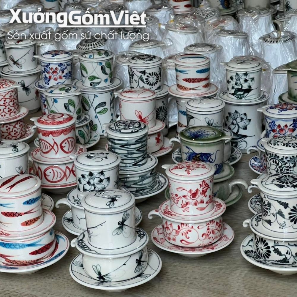 Phin pha cà phê quà tặng in logo