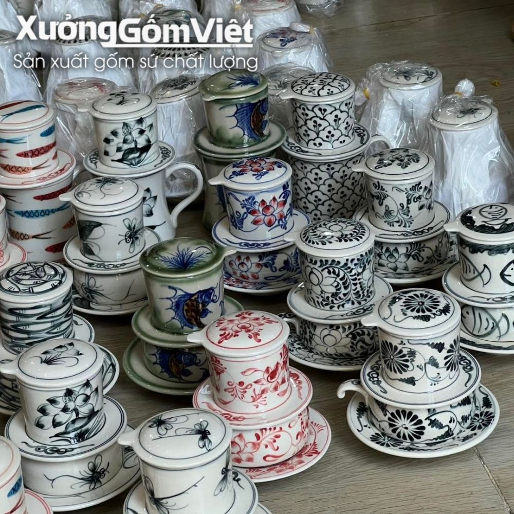 Phin pha cafe quà tặng in logo