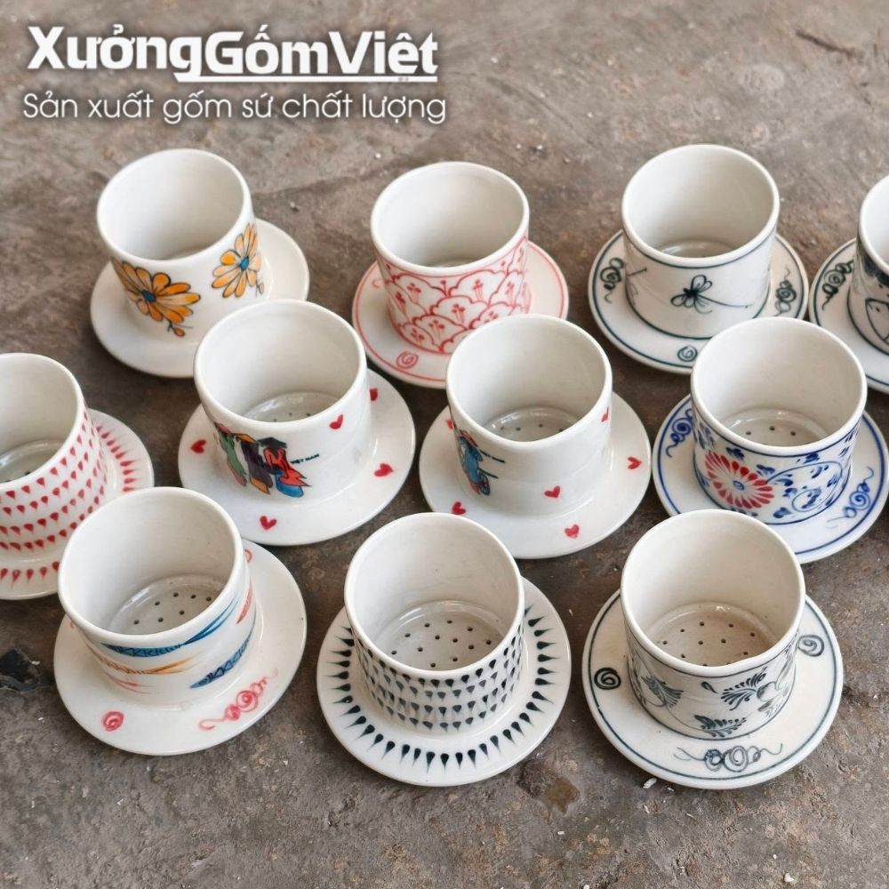 Phin pha cà phê quà tặng in logo