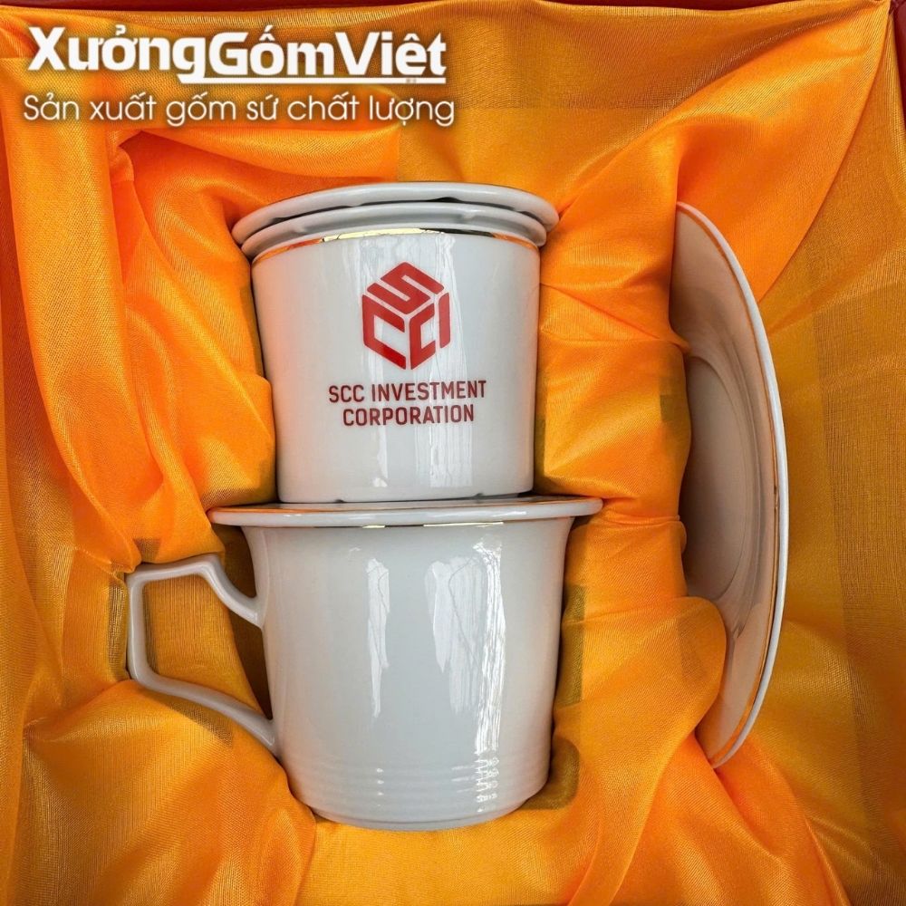 Phin pha cafe quà tặng in logo