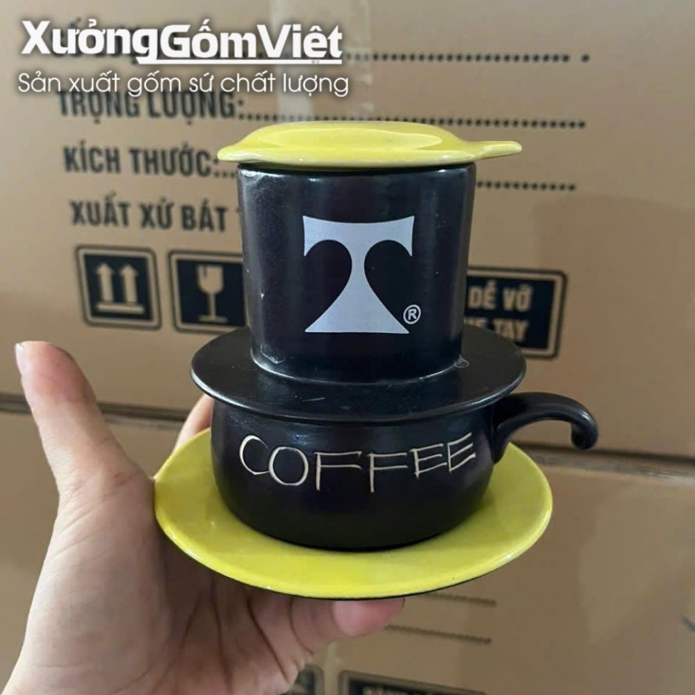 Phin pha cà phê quà tặng in logo