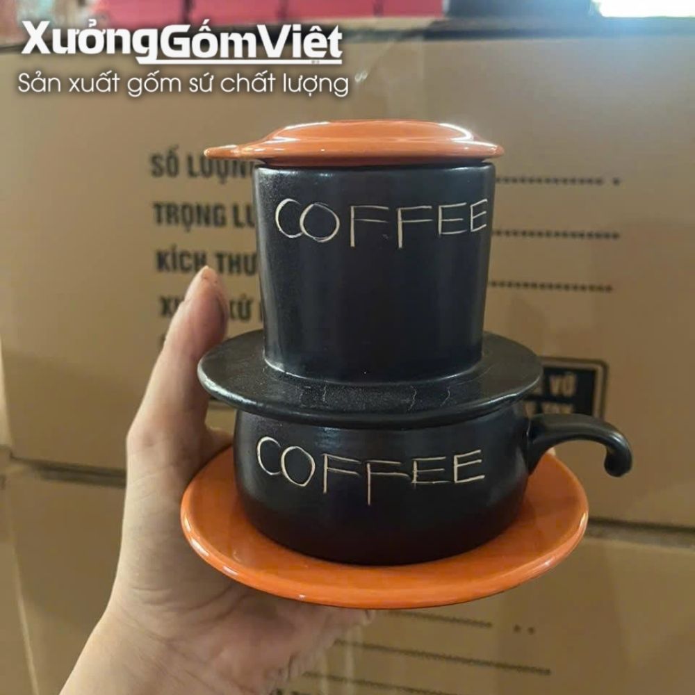 Phin pha cafe quà tặng in logo