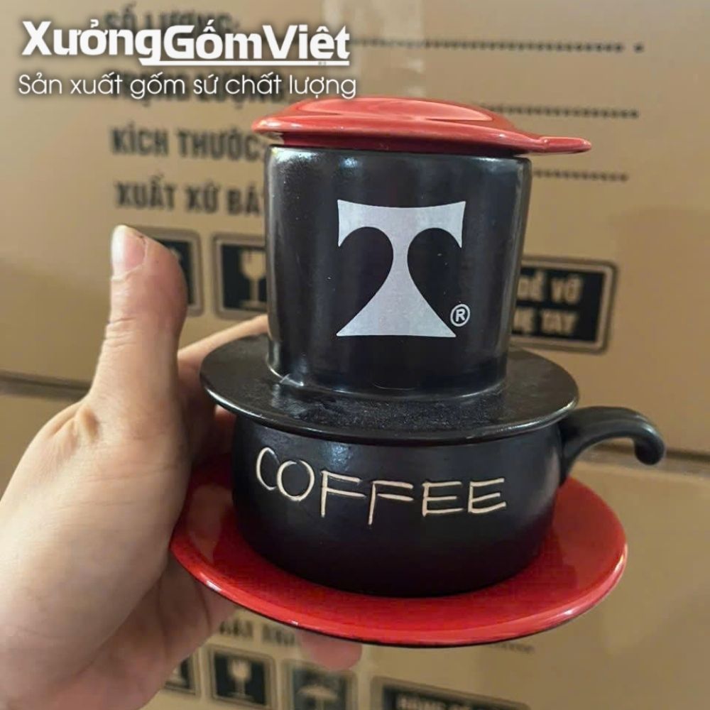 Phin pha cafe quà tặng in logo